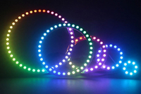 DC5V RGB adressable WS2812 Module de Pixel LED rond anneau LED 8LED/16LED/24LED/35LED/45LED Angle yeux pour la décoration de voiture