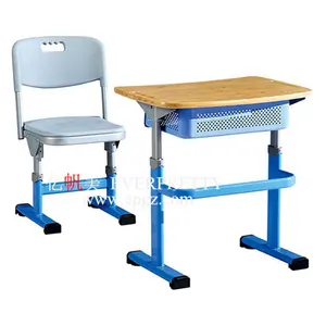 School Furniture Supplier Metal Furniture Sets Desk and Chair School Wood Writing Table Student Desk Chair