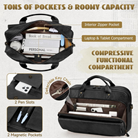 Bolso para Portátil de Piel Sintética para Hombre, Maletín de 15.6 Pulgadas, Estilo Vintage, para Trabajo y Negocios