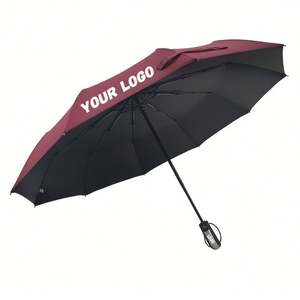 Parapluie pliant personnalisé avec logo pour cadeaux d'affaires promotionnels – Qualité supérieure - Product Image 1