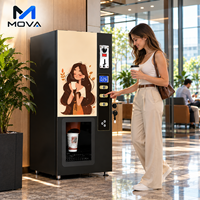 Distributeur automatique de café, machine de vente commerciale, écran LCD, refroidissement par compresseur, fonctionnement 24h/24 et 7j/7 pour l'Europe et l'Amérique du Nord