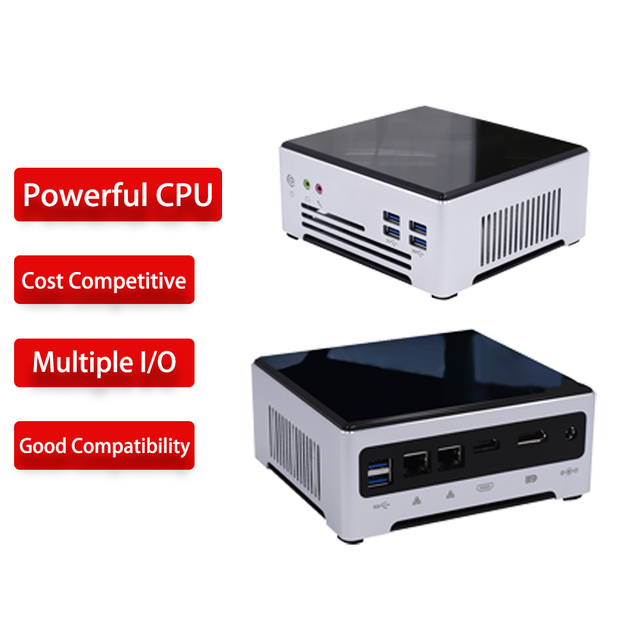 Gamer Mini PC with Intel Core I7 10870H 10th Gen 2 Dual LAN Ethernet DDR4 RAM Office Computadora for AU and US Plug