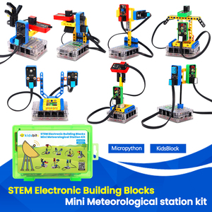 Bloques de Construcción Electrónicos de Programación STEM, <span class=keywords><strong>Mini</strong></span> Estación Meteorológica, Kit de Iniciación con Sensor para Arduino con Placa KidsUno - Product Image 1