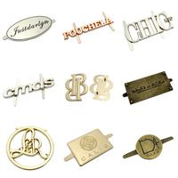 Plaque gravée personnalisée avec nom en métal pour sac à main, nouveau design, marque de style, 2019