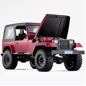 รถบังคับวิทยุ FMS 1/10 Mashigan รุ่น Rock Crawler RS สีแดง ขับเคลื่อน 4 ล้อ สำหรับปีนป่าย รถสไตล์เรโทร สำหรับผู้ใหญ่ ของขวัญคริสต์มาส ของเล่นนักผจญภัย ขนาด 1:10 - Product Image 6