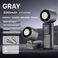 Nouvel arrivage : mini-ventilateur portable à suspendre au cou, rechargeable par USB, avec régulation de vitesse progressive, idéal pour l'extérieur