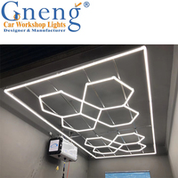 Nouveau design 110lm/w voiture atelier lumière LED CRI>90 hexagone éclairage lumière d'inspection pour garage lieu de travail avec rabais économies