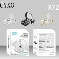 Headphone Nirkabel OWS dengan Layar Digital, Daya Tahan Baterai Ultra Lama, Seri X, Kamera Retro X73, Earphone TWS X95 BT5.3