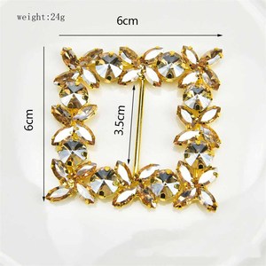 JFRB023 hebilla cuadrada de diamantes de imitación cinturón de cristal adorno Diy vestido de <span class=keywords><strong>boda</strong></span> cinta zapatos de <span class=keywords><strong>mujer</strong></span> accesorios de decoración de ropa - Product Image 4