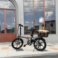 Vélo électrique pliable intelligent en alliage d'aluminium de 20 pouces avec moteur à moyeu arrière 36V 7.8Ah 250W 7 vitesses, batterie intégrée, certifié CE