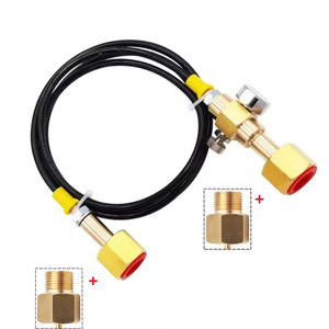 Sodastream CO2 Tank Cylinder Refill <b>Station</b> Filling Charging Adapter With 1.5m Black Hose ,RPV Valve Pushing Adapter - Product Image 4