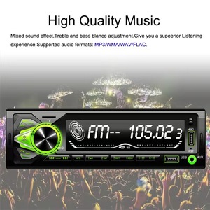 Reproductor MP3 para coche con pantalla LCD retroiluminada de 7 colores, transmisor FM BT, sistema de audio para coche, música HD sin pérdidas, radio para coche - Product Image 3