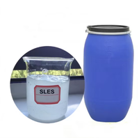 SLES (Sodium Lauryl Ether Sulfate) de haute pureté à 70 %, qualité cosmétique, fût de 170 kg, pour l'industrie chimique et détergente quotidienne