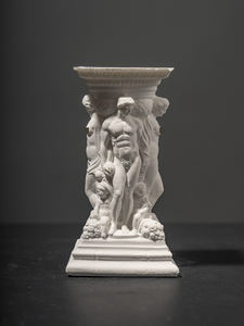 อุปกรณ์ตกแต่งตู้<span class=keywords><strong>ปลา</strong></span>สไตล์ยุโรปแบบบาโรก รูปทรงเสาโรมัน พร้อมรูปปั้นกรีก ทำจากปูนซีเมนต์ - Product Image 4