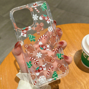 Coque de <span class=keywords><strong>téléphone</strong></span> pour iPhone 16/15/14 Pro Max, <span class=keywords><strong>thème</strong></span> de Noël avec des explosions d'animaux, pour iPhone 13, 12/11, protection intégrale XS/XR, souple, protection 360° - Product Image 6