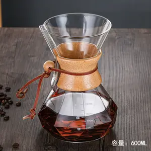Koffiepot Diamant Type Glas Druppelvergiet Koffiefilterbeker Met Gegradueerde Koffiepot