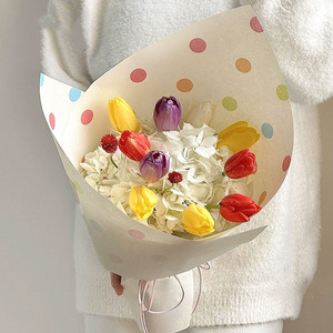 Papel de colores para niños de 100 g, papel kraft grueso, material de embalaje para flores frescas, material artístico para flores de papel - Product Image 3