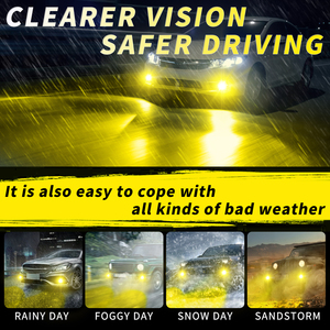 Ampoule de phare LED jaune doré 3000K, éclairage LED automobile 9006 9005 9012 9145 880 881 H7 H11 H4, ampoule de phare antibrouillard automobile - Product Image 3