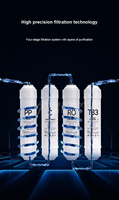 Système de filtration d'eau par osmose inverse intelligent à 4 étapes avec écran, pour eau chaude et froide, à poser sur comptoir, modèle 2025, fabriqué en Chine
