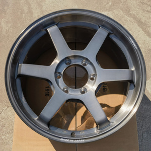 Jantes de course monobloc forgées japonaises <span class=keywords><strong>TE37</strong></span> à 6 branches, gris brossé, 5x112 5x120, 18 19 20 21 pouces pour M5 F90 G90 G99 G82 - Product Image 5