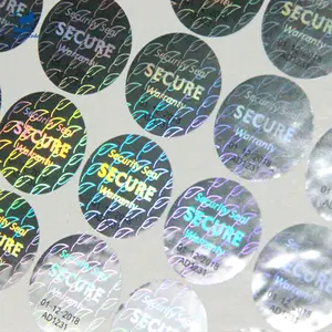 Sticker Labels 3D Barcode Waterproof Vinyl Security Serial Number Roll Made In China Thermal Laser Hologram Label With Qr Code