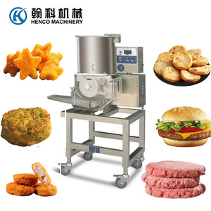 100-1000 kg/h Automático Carne Pescado Patata Hamburguesa Pollo Nugget Patty Forming Making Machine - Product Image 3