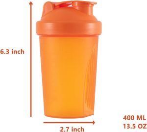 Eco-friendly 400ml Colorful Plastic Protein for for Fitness Outdoor Use Boiling Applicable Dishwasher Safe Unisex - Product Image 2