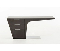 Vente flash - Bureau moderne en marbre fantaisie, forme incurvée irrégulière personnalisée, durable, avec garantie de 10 ans