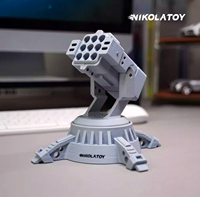 NIKOLATOY Portalápices con Sensor Infrarrojo y Control por Gestos, Mech de Campo de Batalla DIY, Adorno de Escritorio para Oficina, Temática de Películas y TV, PVC