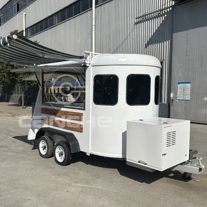 Remolque de comida de caballo Vintage personalizado comercial boda camiones de comida espejo Camping caravana carro - Product Image 4