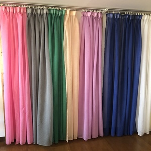 Rideau en voile de Offre Spéciale fourniture d'usine <span class=keywords><strong>rideaux</strong></span> en tulle solide en polyester doux pour la maison toile de fond salon chambre - Product Image 5