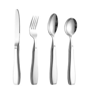 Wholesale Silverware Catering Wedding Hotel Flatware, Silver Vintage High End Heavy Duty 304 Stainless Steel Cutlery Set - Product Image 2