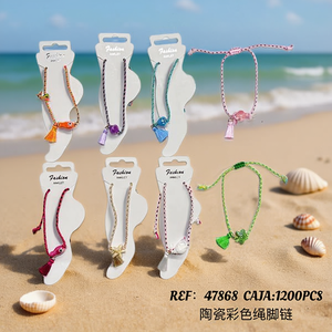 Cavigliere in Ceramica Colorata 4 Pezzi, Gioielli alla Moda, Accessori per Calzature Femminili - Product Image 3