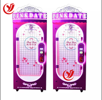 Poupée d'intérieur rose Date ciseaux à rail en aluminium prix Distributeur automatique de machines de jeu d'arcade