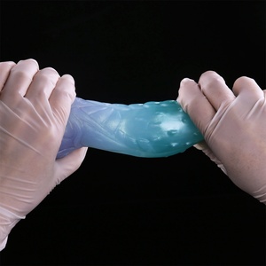FAAK Female Masturbation Flexible <b>Dildo</b> Anal Plug Liquid Silicone Body Safe Sex Toys Cute <b>Dildo</b> for Beginner - Product Image 4