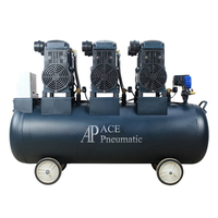 Mini compresseur d'air à piston portable de haute qualité 8bar 15kw 20hp 100L à entraînement direct