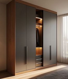 Armario Colgante para Dormitorio, Mueble de Almacenamiento Simple para el Hogar, Moderno, 1 Juego - Product Image 4