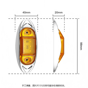 Truck Side Marker <b>Light</b> <b>Led</b> Constant On 40x98mm For Replace Repair - Product Image 1