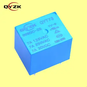 QYZK Miniatur Sugar Cube Power Relais Alternatif untuk JQC-3FF Rele 10A Nilai DC 5V 7a Relay untuk Mesin Penjual Otomatis