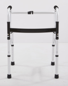 Déambulateur pliable en aluminium léger à double poignée incurvée pour personnes âgées, idéal pour l'entraînement à l'équilibre – Fournisseur direct usine - Product Image 4