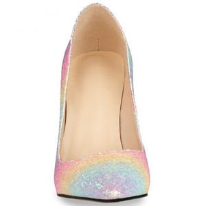 <span class=keywords><strong>Scarpe</strong></span> da Donna <span class=keywords><strong>con</strong></span> <span class=keywords><strong>Tacco</strong></span> Alto Taglia 45, Décolleté <span class=keywords><strong>con</strong></span> <span class=keywords><strong>Tacco</strong></span> Sottile Super Alto Multicolore, <span class=keywords><strong>Scarpe</strong></span> Eleganti a Punta Bassa - Product Image 4