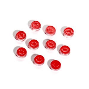 ลูกปัดอะคริลิกรูปหน้ายิ้มทรงกลมแบน ขนาด 12 มม. สีสันสดใส สำหรับทำสร้อยข้อมือ งานฝีมือ DIY อุปกรณ์ทำเครื่องประดับ - Product Image 5