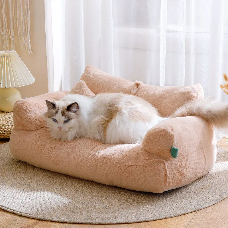 مخصص OEM القط النوم سرير الحيوانات الأليفة أريكة القط لينة الأريكة
