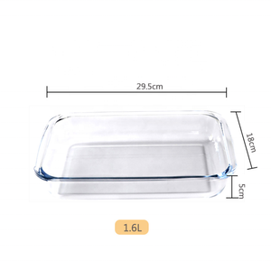 <span class=keywords><strong>Bandeja</strong></span> para hornear de vidrio Rectangular de alta calidad para <span class=keywords><strong>horno</strong></span> microondas doméstico Las mejores Sartenes para hornear - Product Image 6