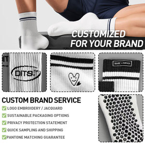 Chaussettes en coton premium, unies, personnalisables, idéales pour la broderie, l'impression de logo, unisexes, hommes, femmes, équipe - Product Image 4