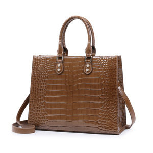 Bolsos de Mano Grandes de Cuero Genuino de Diseñador para Mujer, Bolso de Lujo, Bolsos de Hombro para Mujer - Product Image 1