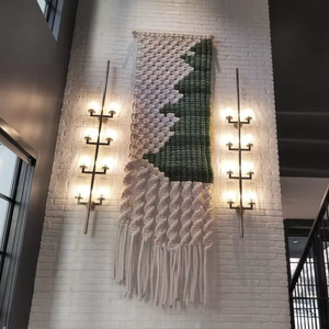 Chaîne colorée chaîne fil <span class=keywords><strong>macramé</strong></span> doux <span class=keywords><strong>coton</strong></span> <span class=keywords><strong>peigné</strong></span> corde 2mm 3mm simple brin torsion cordon à la main tentures murales décor à la maison - Product Image 1