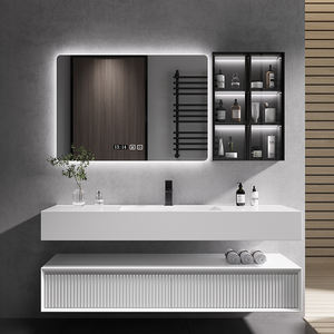 Ensemble de salle de bain avec lavabo en céramique de <span class=keywords><strong>haute</strong></span> qualité et meuble mural en bois - Product Image 3
