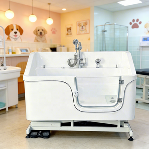 Rampa Multifuncional Ecológica <span class=keywords><strong>para</strong></span> Bañera de Mascotas con Cajón y Foco <span class=keywords><strong>para</strong></span> Estación de <span class=keywords><strong>Lavado</strong></span> de Salón de Belleza Canino - Product Image 4