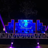 Pantalla LED Gigante para Exteriores P6 768mm*768mm, Resistente al Agua, Alquiler de Pantallas LED para Escenarios, Paneles de Visualización Publicitaria, Video Wall para Conciertos